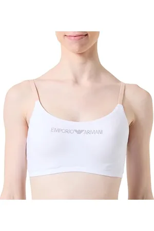 Emporio Armani Essential Studs Logo Bralette Biustonosz, , XL