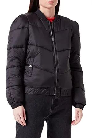 Mexx Damska kurtka z krótkim rękawem, wyściełana, bomber transitional, , XL
