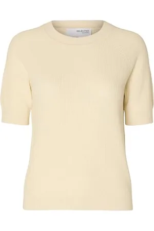 SELECTED Damski sweter Slfelinna New Ss Knit Top Noos, , M