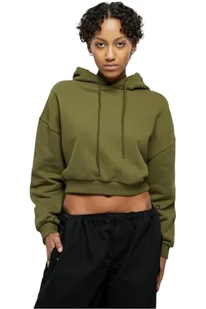 Urban classics Damska bluza z kapturem Cropped Heavy Hoody, , XL