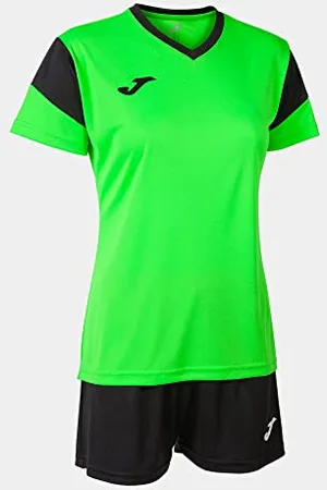 Joma Zestaw damski Phoenix w kolorze neonowo-zielonym/czarnym, rozmiar XL