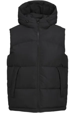 JACK & JONES Jack&JONES Męska kamizelka z kapturem JCOAERO, czarna, S, , S