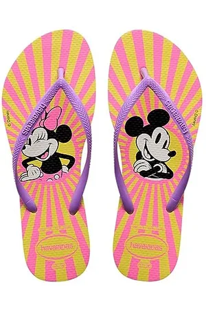 Havaianas Slim Disney Damesslippers | Kleur: gele pixel | Maat: 1/2 VK