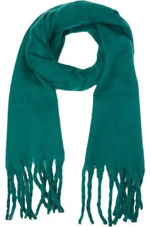 Kaffe Damska Szalik Oversized Fringes Knitting Accessory Solid Color Kobiety, , rozmiar uniwersalny