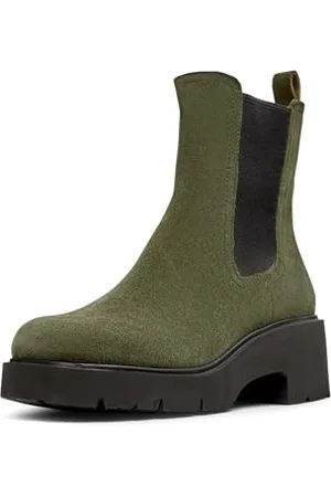 Camper Damskie buty Milah K400575 Chelsea Bootie, zielone 014, 42 EU, , 42 EU