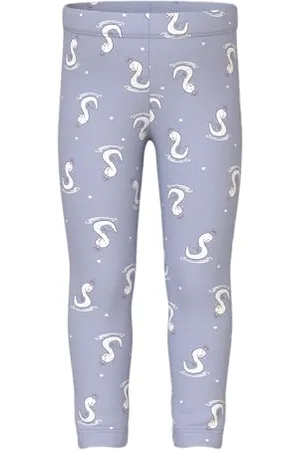 NAME IT Nmfdavina AOP SWE Bru legginsy dziewczęce, , 98