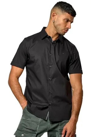 Kaporal 5 Al, męska koszula, dopasowany krój, krótki rękaw, kołnierz koszula, model KOURA, kolor , rozmiar 2XL, , XXL