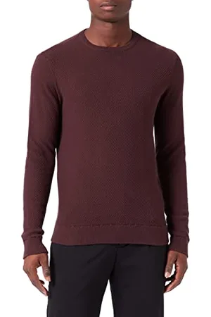 Casual Friday CFKarlo Structured Crew Neck Knit męski sweter z dzianiny z drobnej dzianiny sweter z okrągłym dekoltem, , M