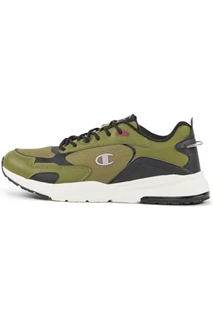 Champion Ramp Up Ripstop Low, Trampki Męskie, Oliwkowy Zielony/Czarny/Bordowy (GS521), 44.5 EU, , 44.5 EU
