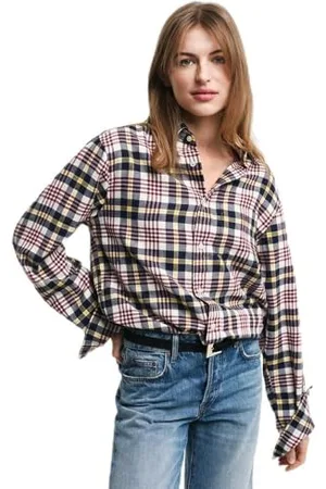 GANT REG Flannel Plaid Shirt, , L