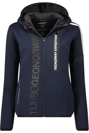 Geographical Norway Freestyle damska bluza z kapturem z kieszeniami kangur - ciepła bluza z długim rękawem - damska kurtka z kapturem wiosna lato jesień zima ( L), , L