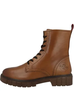 QS by s.Oliver Damskie sztyblety Lace Boot Flat 5-25203-43, , 38 EU