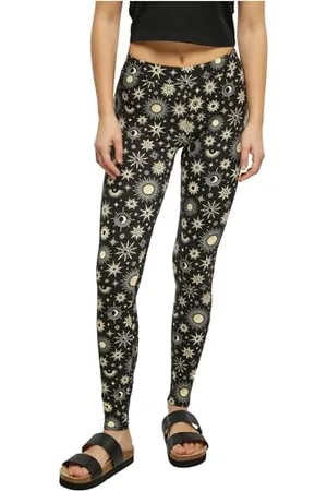 Urban classics Damskie miękkie legginsy AOP, , XL
