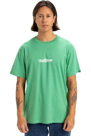 Quiksilver FINELINE SS Męska koszulka z krótkim rękawem zielona M, , M