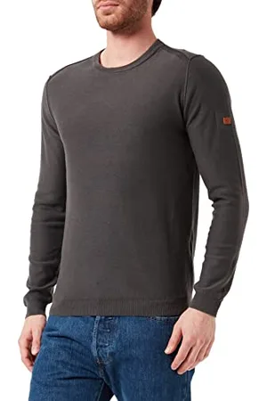 Camel Active Męski sweter z rękawem H 1/1