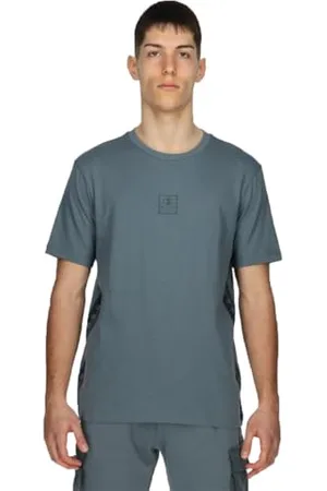 Champion Legacy Athleisure Taśma S/S Crewneck T-Shirt, Szary Pastelowy, XXL Męskie SS24, , XXL