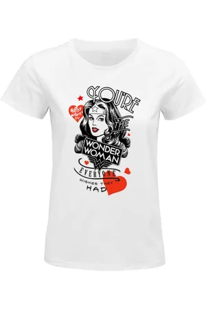 DC Comics Originals "Wonder Woman - Happy Mothers Day " Koszulka damska WOWOWOOTS124, biała, rozmiar M, , M