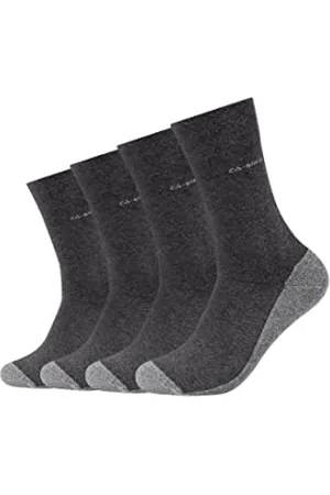 Camano Skarpety uniseks, 4 sztuki, Szary (Anthracite 0008), 47-49 EU
