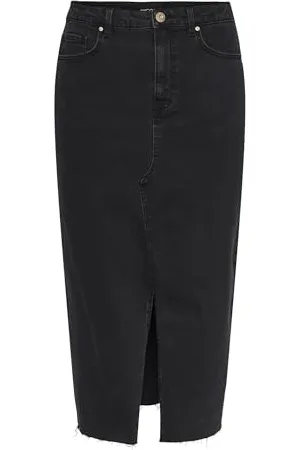 Pieces® Damska spódnica dżinsowa Pcjessie Hw Denim Midi Skirt Noos Exp, , S