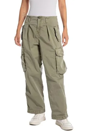 Replay Damskie spodnie cargo Paperbag, , 26W