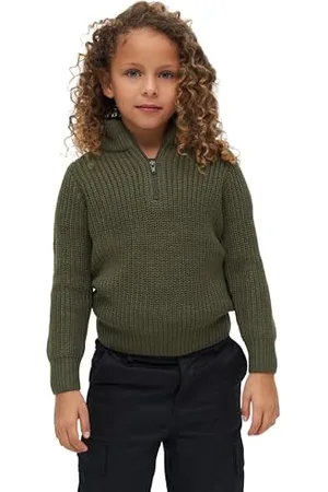 Brandit Unisex Kids Marine Troyer sweter dziecięcy, , normalny