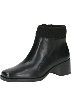 Caprice Damskie botki 9-25318-43 modne kozaki, Black Nappa, 37,5 EU, , 37.5 EU