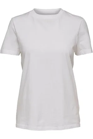 SELECTED Damska koszulka Sfmy Perfect Ss Tee-Box Cut Noos