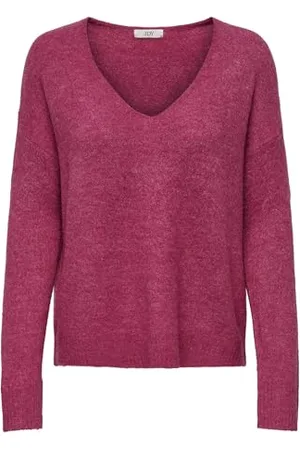 JDY Elanora L/S dekolt w serek. KNT Noos, , M