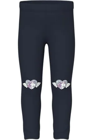 NAME IT Nmfdavina AOP SWE Bru legginsy dziewczęce, , 104