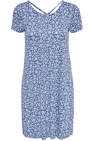 ONLY Onlbera Back Lace Up S/S Dress Jrs Noos Sukienka Kobiety, , L