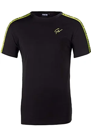 Gorilla Wear Koszulka z poliestru – biała – oddychająca, lekka, wygodna górna część z logo do uprawiania sportu, joggingu, biegania, na co dzień, trening, z bawełny, atrakcyjny krój