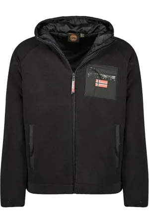 Geographical Norway Udaf Męski gruby polar ciepły zamek błyskawiczny - Kurtka Zimowe ciepłe męskie bluzy miękkie - Bluza z podszewką z długim rękawem - idealna na jesień i zimę ( 2XL),