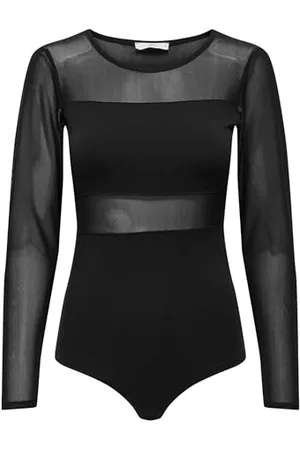 ONLY Damskie body Onlesther L/S Mesh Bodystocking JRS Body, , S