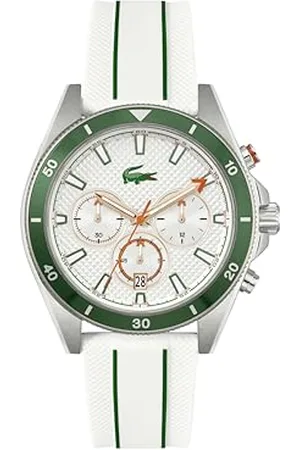Lacoste Chronograf zegarek kwarcowy dla mężczyzn kolekcja MAINSAIL z bransoletką ze stali nierdzewnej lub silikonowym paskiem, , pasek
