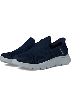 Skechers Gowalk Flex Slip-ins męskie buty wsuwane, swobodne buty trekkingowe, chłodzone powietrzem pianka memory, grantowy, 42.5 EU X-szeroki
