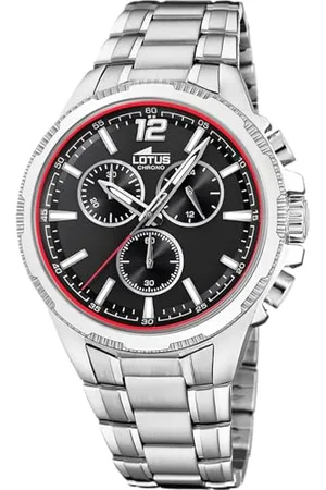 Lotus Zegarek męski 18991/4 Chrono Obudowa ze stali nierdzewnej szary pasek ze stali nierdzewnej, , bransoletka