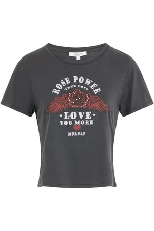 Morgan Damska koszulka 251-dpower, antracytowa szara, XL, , XL