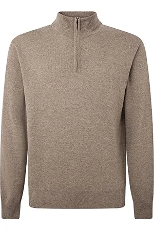 Hackett Męski sweter Merino Cash Mix Hzip Cardigan, , S
