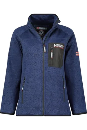 Geographical Norway Tytuł Lady polar ciepły damski zamek błyskawiczny - kurtka jesienno-zimowa ciepła damska - długi rękaw sweter futrzany miękki komfort na zewnątrz ( 2XL), , XXL