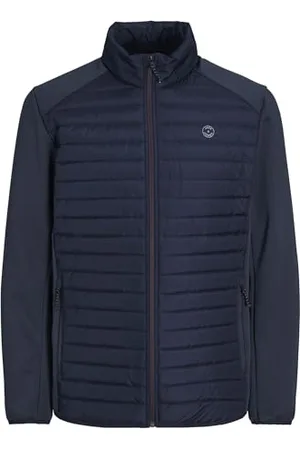 JACK & JONES Męska kurtka pikowana JJEMULTI Quilted Collar NOOS, granatowa marynarka/szczegóły: Set-in Sleeves, XL, , XL