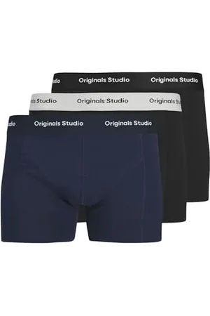 JACK & JONES Męskie bokserki Jacvesterbro Solid Trunks 3 Pack Noos, , S (3 sztuki), , S