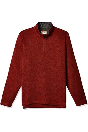 Wrangler Męski sweter polarowy z zamkiem błyskawicznym, , S