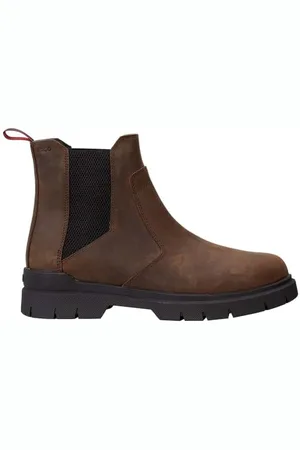 HUGO BOSS Męskie buty Ryan_cheb_ltpp Chelsea_Boot, ciemnobrązowe, 45 UK, , 44 EU