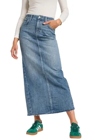 Lee Back Slit Maxi Skirt, , 27W