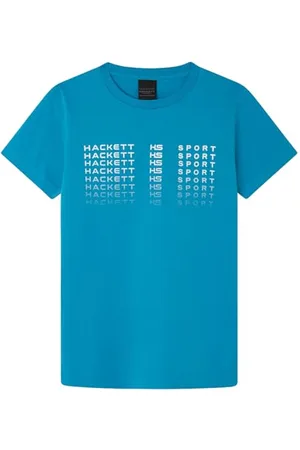 Hackett Chłopięcy T-shirt z logo Hs, , 11 lat