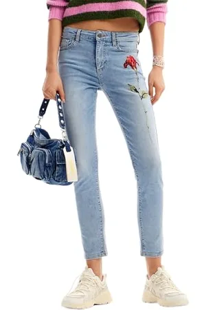 Desigual Damskie dżinsy jeansowe z długim rękawem, , 42
