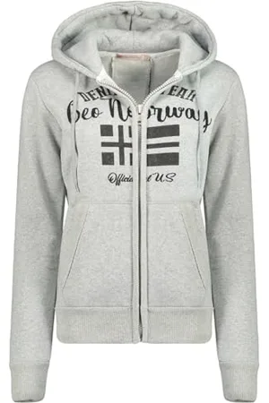 Geographical Norway Galouse damska bluza z kapturem z kieszeniami kangur - Ciepła bluza z długim rękawem - Damska kurtka z kapturem Wiosna Lato Jesień Zima ( XL), , XL