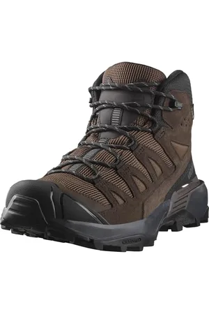 Salomon Męskie buty trekkingowe X Ultra 360 Leather Mid Gore-tex, Dark Earth Delicioso Castlerock, 42 2/3 EU