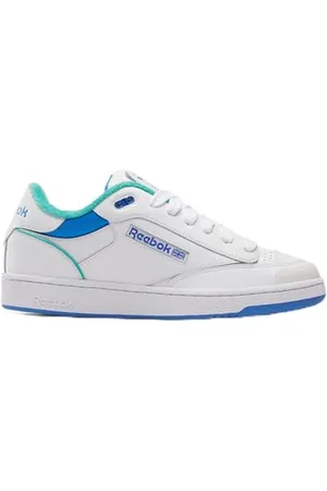 Reebok Unisex Club C Bulc Sneaker, Biały Unleashedgreen Kineblue, 35 EU