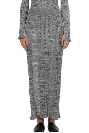 Scotch&Soda Maxi Ribbed Knitted Skirt, , L